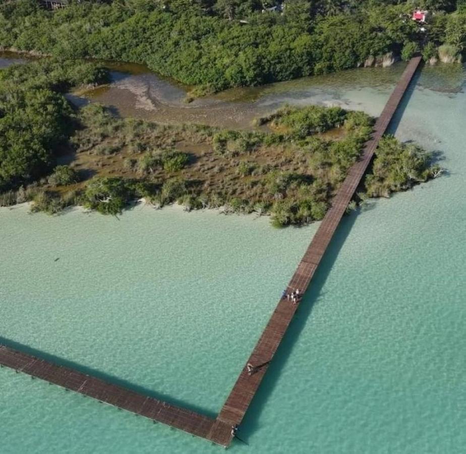 Muelle36 Hostel Bacalar Esterno foto